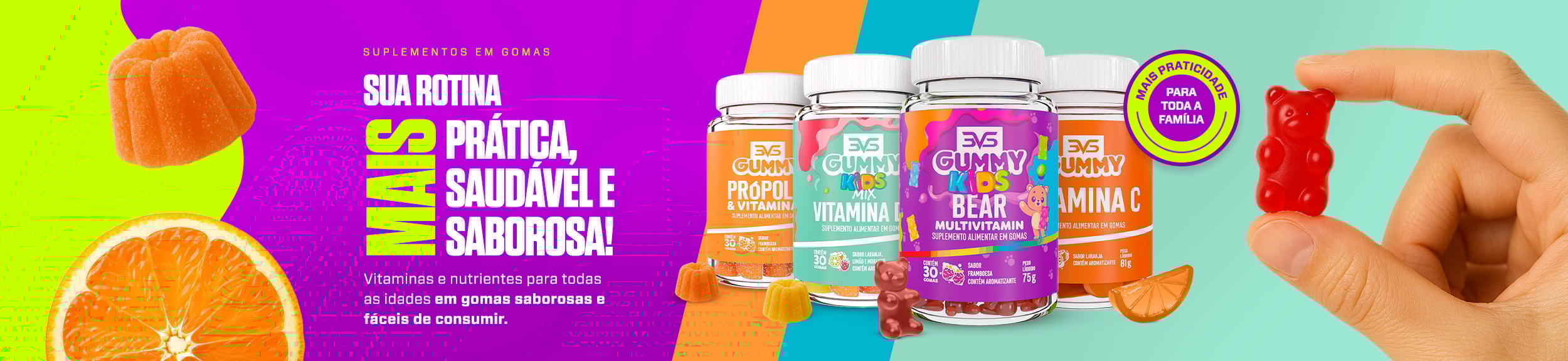 Suplementos em Gomas