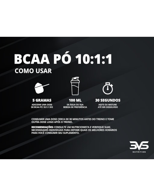 Segunda imagem do produto BCAA (10:1:1) (250g) (em pó)