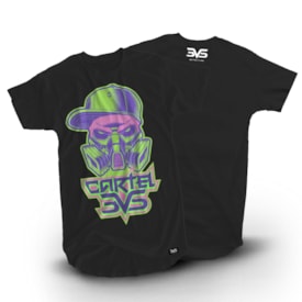 Camiseta Preta Neon Cartel