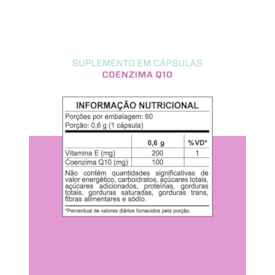 Segunda imagem do produto Coenzima Q10 - 60 caps- 100mg Por Caps