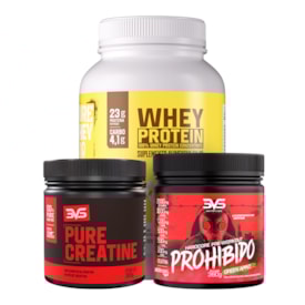 Combo Prohibido 360gr + Creatina 300gr + Whey 100%