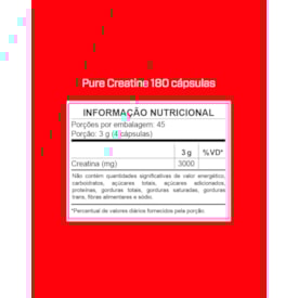 Segunda imagem do produto Creatina Cápsulas 180 caps