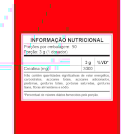 Segunda imagem do produto Creatina Monohidratada 150g
