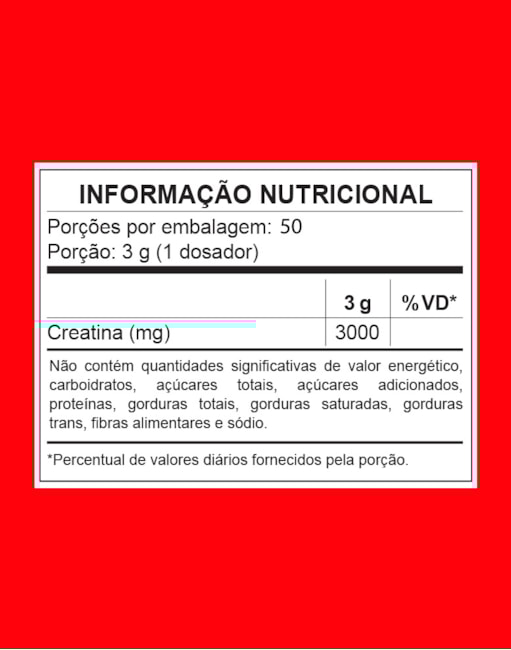 Segunda imagem do produto Creatina Monohidratada 150g