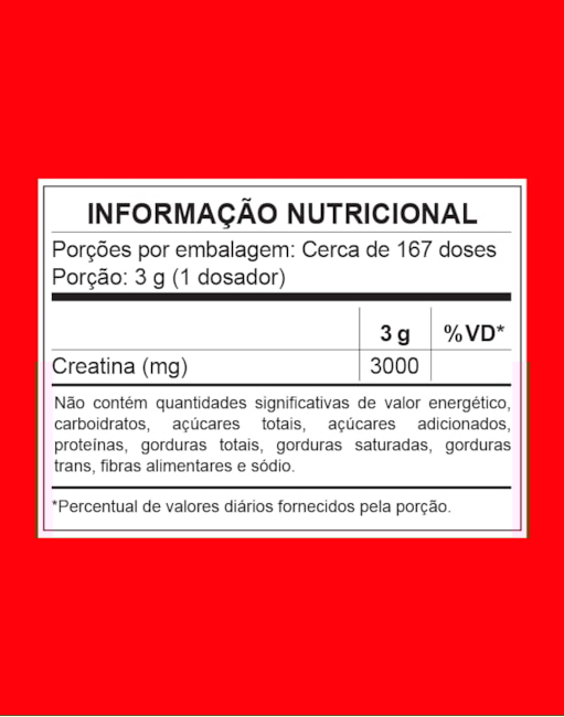 Segunda imagem do produto Creatina Monohidratada 500g - Pouch
