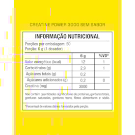 Segunda imagem do produto Creatina Power 300g