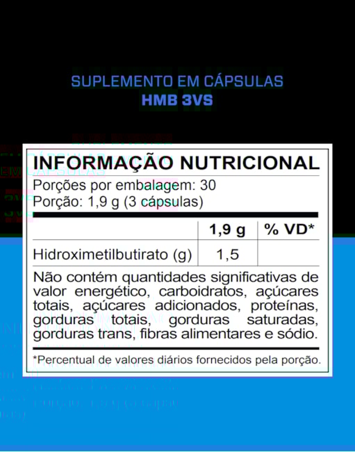 Segunda imagem do produto HMB 1500mg - Caps