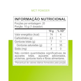 Segunda imagem do produto MCT 200g
