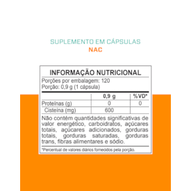 Segunda imagem do produto NAC 600mg