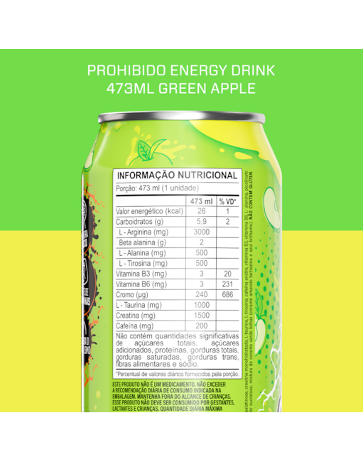 Segunda imagem do produto Prohibido Fuel - Pre Treino Drink -  Pack - 6un