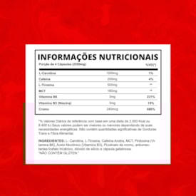 Segunda imagem do produto Termogênico HELL - 120 cápsulas