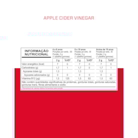 Segunda imagem do produto VINAGRE DE MAÇA - APPLE CIDER VINEGAR 30 GOMAS