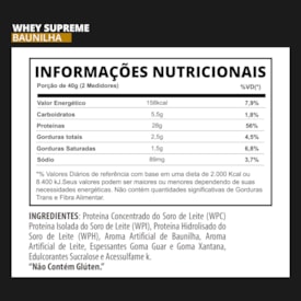 Segunda imagem do produto Whey Protein 3W Supreme 3VS 900gr