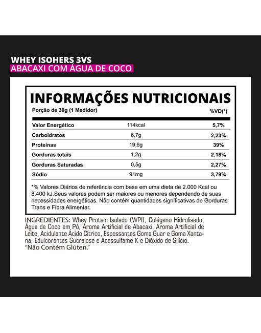 Whey Protein Iso Hers 3VS 900gr