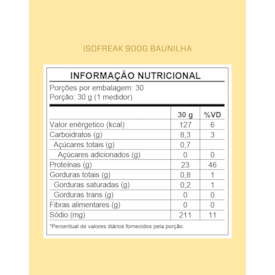Segunda imagem do produto Whey Protein Isofreak 3VS 900gr